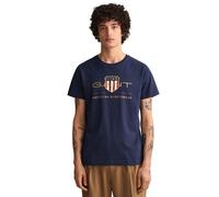 GANT Uomo Cotone T-Shirt Manica Corta Casual Tee Girocollo Maglia UK S-3XL