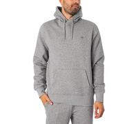 GANT Uomo Felpa con Cappuccio Pullover Normale, Grey Melange, M