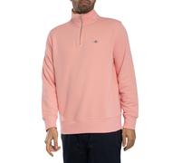 GANT Uomo Felpa con zip 1/4 Regular Shield, Rosa