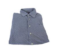 Gant Uomo Indaco Scuro Percalle Pique Aperto Colletto Camicia 364296 Size M Nwt