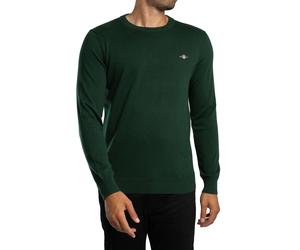 GANT Uomo Maglia di cotone classica, verde