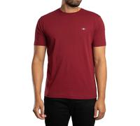GANT Uomo Maglietta con scudo d'archivio stampato, Rosso