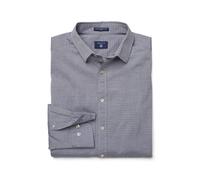 Gant Uomo Persian Blu Comfort Tessuto Pettinato Dobby Aderente Maglia 364692 M