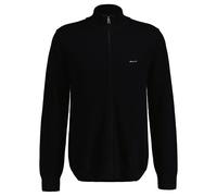 GANT Uomo Pique-Strickjacke - Cotone Pique Cerniera Lampo Cardigan, Lampo, Ba