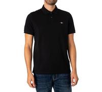 GANT Uomo Polo Regolare in piqué con Scudo, Black, XL
