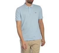 GANT Uomo Polo regolare in piqué con scudo, Blu