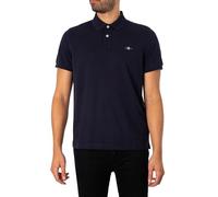 GANT Uomo Polo Regolare in piqué con Scudo, Evening Blue, XL