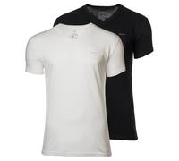 GANT Uomo T-Shirt, 2er Pacco - T-shirt Scollo A V 2-PACK, V, a Maniche Corte
