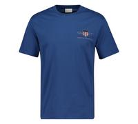GANT Uomo T-Shirt - REG ARCHIVE SHIELD EMB, Collo Rotondo, Maniche Corte, Ricamo