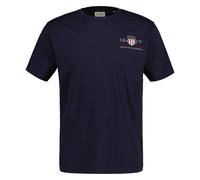 GANT Uomo T-Shirt - REG ARCHIVE SHIELD EMB, Collo Rotondo, Maniche Corte, Ricamo