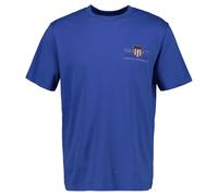 GANT Uomo T-Shirt - REG ARCHIVE SHIELD EMB, Collo Rotondo, Maniche Corte, Ricamo