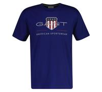 GANT Uomo T-Shirt - Regolare Archive Shield, Girocollo, Manica Corta, Cotone, P.