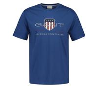 GANT Uomo T-Shirt - Regolare Archive Shield, Girocollo, Manica Corta, Cotone, P.