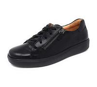Ganter Heidi-h, Scarpe Stringate Derby Donna, Nero 1000, 42.5 EU Larga