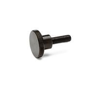 Ganter Norm elementi | alta viti ad alette - DIN 464 | filetto M8 | Acciaio Brunito, nero, DIN 464-M8-12