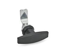 Ganter Norm elementi | Chiusure con elemento di comando - GN 115 | Comando con t griff| 1 pezzi, nero, GN 115-ST-10