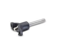 Ganter Norm elementi GN 113.7 - 16 - 50 - Sfera in acciaio inossidabile Bullone di bloccaggio, 1 pezzi, nero