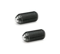 Ganter Norm elementi GN 615.3 KN - -KS GN 615.3 M20 M20 federnde Stampa pezzi con esagono incassato, Argento, 2 pezzi