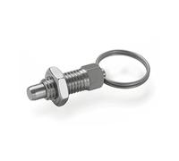 Ganter Norm elementi GN 717 - 6 di batterie AK M10 - Bullone di Resto Acciaio Inox, Argento, 2 pezzi