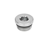 Ganter Norm elementi GN 749 di M8 x 1 di B - Chiusura viti, 10 pezzi, argento, argento, GN 749-M33X2-B