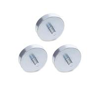 Ganter Norm elementi | HALTE Magnete con filettatura maschio - GN 50.3 | Magnete Al Neodimio, Ferro, boro, argento, GN 50.3-ND-20-M6