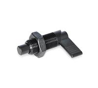Ganter Norm elementi | Rast legame - GN 612 - 4 | Bulloni diametro: 4 mm | 1 pezzi, nero, GN 612-4-M10X1-AK