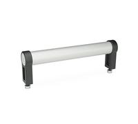 Ganter Norm elementi | tubo maniglia - GN 333.1 forma B | Diametro 28 mm | Forma B | | Alluminio Anodizzato, Colore: Naturale | 1 pezzi, argento, GN 333.1-28-250-B-EL