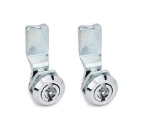 Ganter Norm elementi | verriegelungen tramite chiave - GN 115 | Comando con doppia Bart | 2 pezzi, argento, GN 115-VDE-18