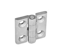 Ganter Norma Elementi cerniere, 1 pz, acciaio inox, opaco gestrahlt, GN 237 - ni-GS 60 - da 60 a