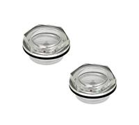 Ganter Normelemente | 2 pezzi di vetro per olio | GN 541-11-G3/8-A | con riflettore | plastica | G3/8