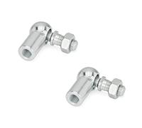 Ganter Normelemente 71802-13-M8-CS, 2 pezzi, giunto angolare DIN 71802, argento, filettatura di collegamento d2: M8