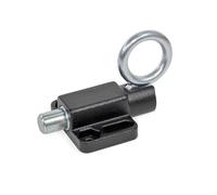 Ganter Normelemente Bullone di bloccaggio con anello di trazione, da avvitare, con blocco di bloccaggio, GN 722.6-10-20-C-SW, nero, bullone diametro 10 mm