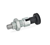 Ganter Normelemente Bullone di bloccaggio GN 717-8-M12X1.5-CK-ST, Argento, Gewinde d2: M12x1,5, Set di 2 Pezzi