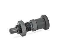Ganter Normelemente | Bullone di bloccaggio - GN 817-8-12-BK | Senza blocco | acciaio brunito | perno di bloccaggio temprato, 1 pezzo, nero