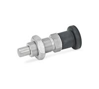 Ganter Normelemente | Bullone di bloccaggio in acciaio inox - GN 817-4-4-BK-NI | Senza blocco | acciaio inossidabile | perno di bloccaggio nichelato chimicamente | 1 pezzo