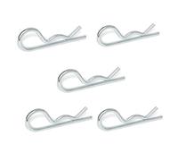 Ganter Normelemente Connettore a molla, in acciaio, GN 1024-ST-4-E, 5 pezzi, rotazione semplice, diametro 4 mm