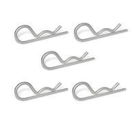 Ganter Normelemente Connettore a molla, in acciaio inox, GN 1024-NI-3-E, 5 pezzi, rotazione semplice, diametro 3 mm