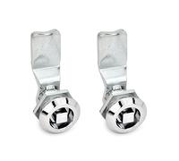 Ganter Normelemente GN 115-VK8-18 115-VK8-18-Blocchi mediante Chiave a Bussola, Argento, Riegelabstand A: 18mm, Set di 2 Pezzi