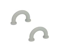 Ganter Normelemente , GN 224.3-10-40-B3,5-GR - Manopola per mobili, 2 pezzi, in plastica, colore grigio, distanza tra i fori 40 mm
