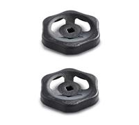 Ganter Normelemente, GN 227.6-ST-130-V12-SW, manico per valvola, valvola di intercettazione, 2 pezzi, diametro 130 mm, quadrato V12