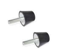 Ganter Normelemente GN 253-32-M8-10-55 Tampone di Arresto con Vite, Nero, Gewinde d2: M8x10
