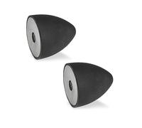 Ganter Normelemente GN 353-50-68-M10-E-55 Tampone di Attacco con Filettatura Interna, Nero, Gewinde d2: M10