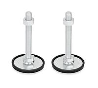 Ganter Normelemente GN 40-50-M12-60-A1-SK 40-50-M12-60-A1-SK-Piedino, Forma SK, esagono Esterno Inferiore, Gewinde d2: M12X60, Set di 2 Pezzi