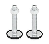 Ganter Normelemente GN 40-80-M20-100-A1-UK 40-80-M20-100-A1-UK-Piedino, Forma UK, esagono Incassato Superiore, Superficie Chiave Inferiore, Gewinde d2: M20X100, Set di 2 Pezzi