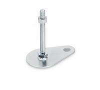 Ganter Normelemente GN 42-60-M12-60-A0-SK | Forma SK: esagono esterno inferiore | con linguetta di fissaggio | filettatura M12 x 60