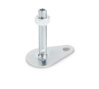Ganter Normelemente GN 42-80-M16-150-A0-UK | Forma UK: esagono incassato superiore e superficie chiave inferiore con linguetta di fissaggio, filettatura M16 x 150