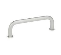Ganter Normelemente GN 425-NI-16-200-GS 425-NI-16-200-GS-Maniglie in Acciaio Inox, Argento, Länge l: 200mm