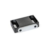 Ganter Normelemente GN 4470-50-C2-F-SW Chiusure magnetiche, Nero, Form F