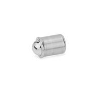 Ganter Normelemente GN 614-5-NI 614-5-NI-Pressa a Molla per pressatura, Argento, Durchmesser d: 5mm, Set di 10 Pezzi