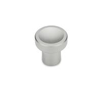 Ganter Normelemente GN 676.5-21-M5-A Pulsante in acciaio inox, Argento, Griffdurchmesser: 21mm Gewinde: M5